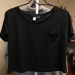 Black Cropped Shirt